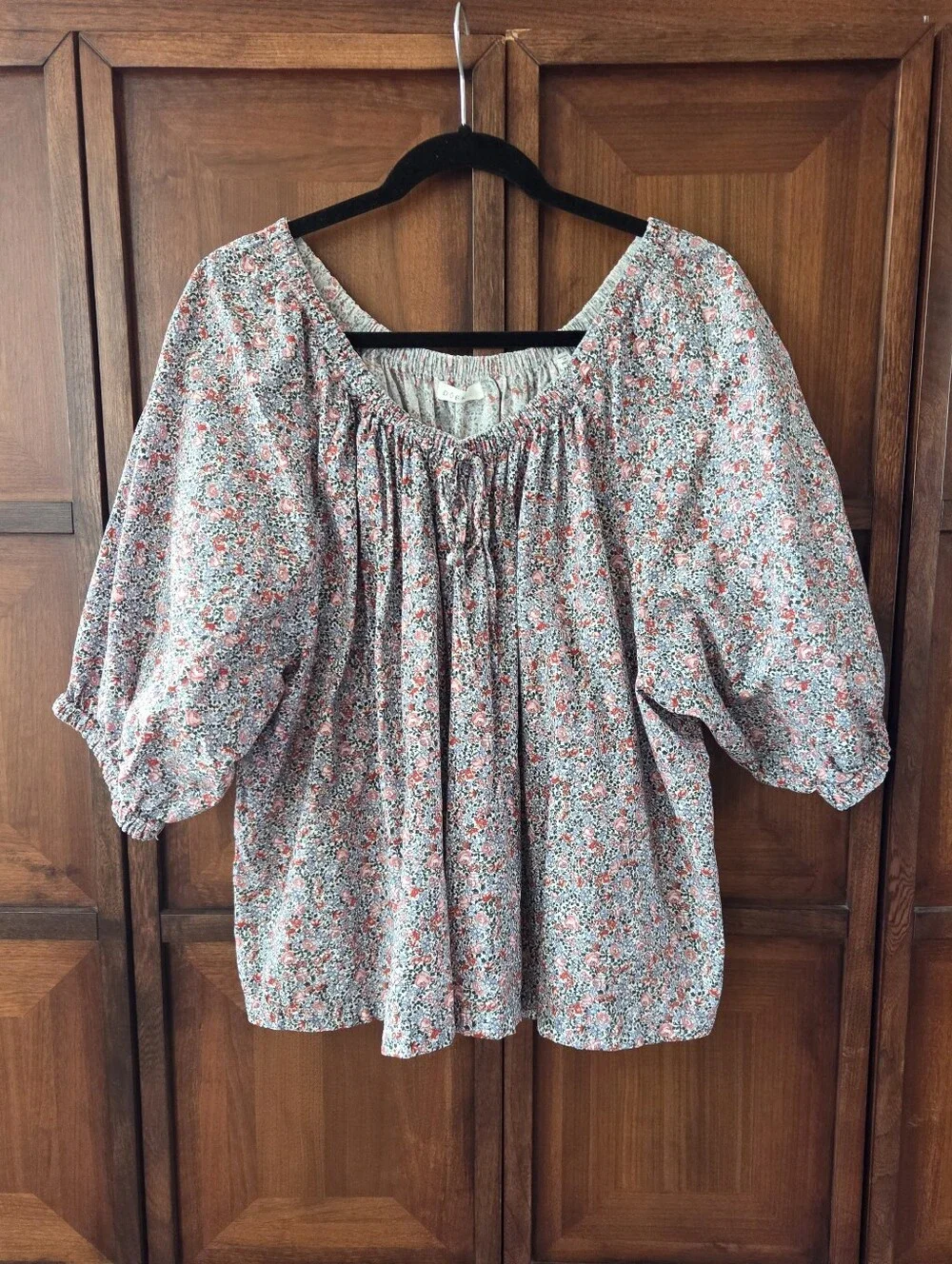 DOEN Sia Top in the Petit Jardin print XL 100% Cotton